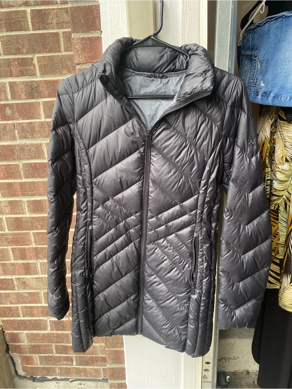 BCBGeneration Black Quilted Packable Puffer Jacket